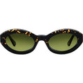 Dawa, Black and Spotted Havana/Vintage Green Gradient Photochromic Glass Lenses