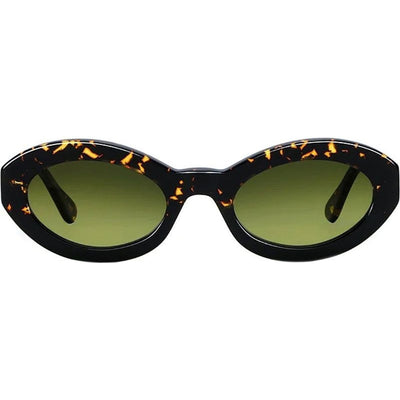 Dawa, Black and Spotted Havana/Vintage Green Gradient Photochromic Glass Lenses