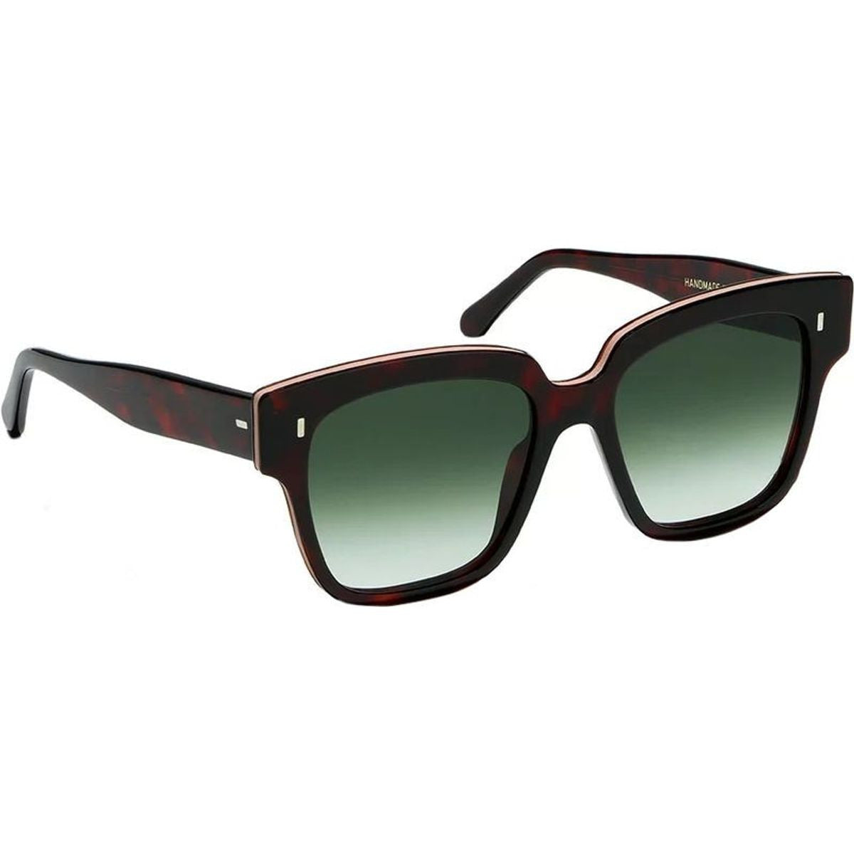 Dakhla Skin, Havana Bordeaux and Pink Leather/Green Gradient Glass Lenses