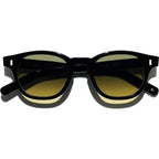 Fez Bold, Black/Yellow Gradient Photochromic Glass Lenses 49 Eye Size