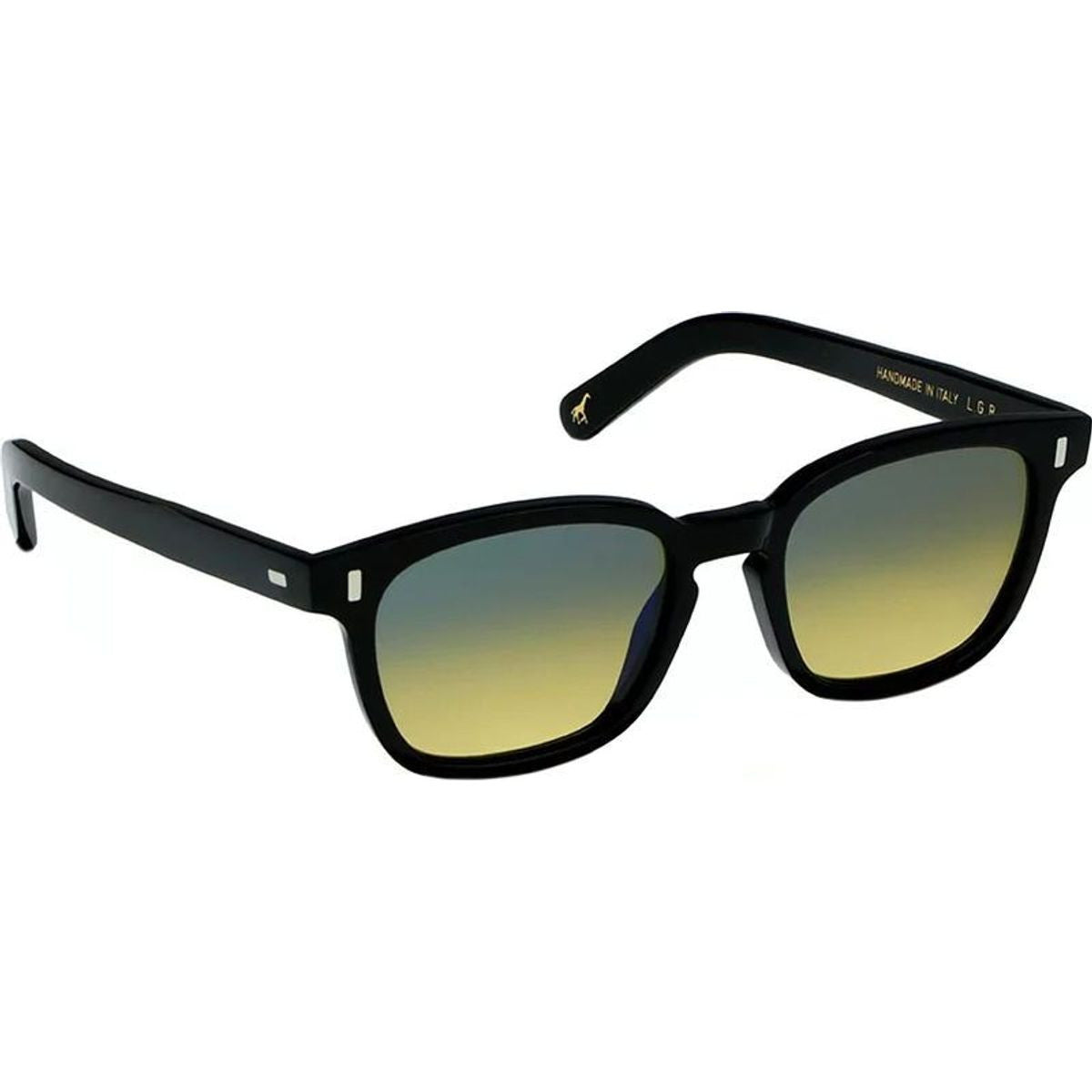 Malabo Bold, Black/Yellow Gradient Photochromic Glass Lenses