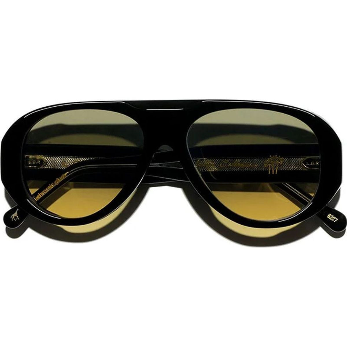 Sand, Black/Yellow Gradient Photochromic Glass Lenses