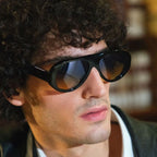Sand, Black/Yellow Gradient Photochromic Glass Lenses