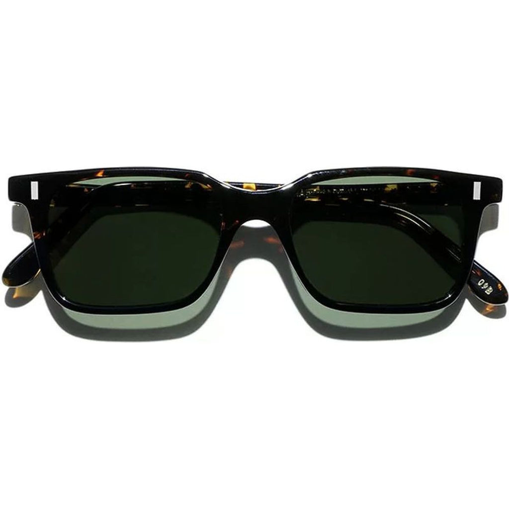 Suez, Spotted Havana/Green Glass Lenses