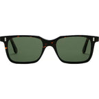 Suez, Spotted Havana/Green Glass Lenses