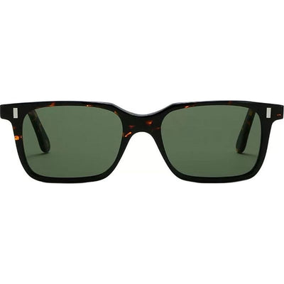 Suez, Spotted Havana/Green Glass Lenses