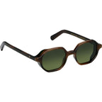 Zanzibar, L.G.R x Only Classy Dark Havana/Green Gradient Glass Lenses