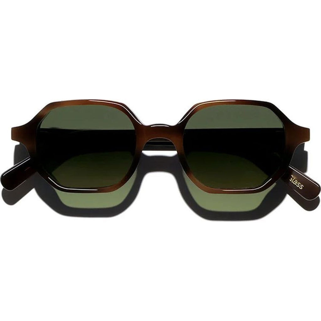 Zanzibar, L.G.R x Only Classy Dark Havana/Green Gradient Glass Lenses