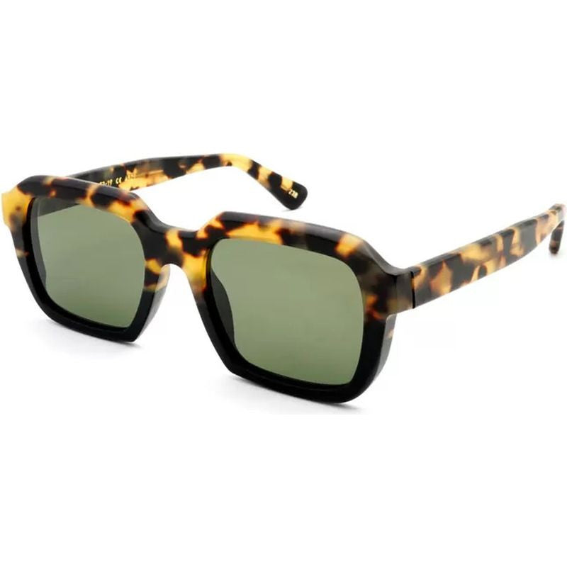 Raffaello Explorer, Spotted Havana/Green Glass Lenses