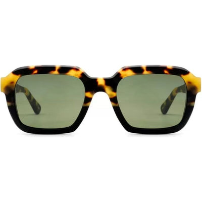 Raffaello Explorer, Spotted Havana/Green Glass Lenses