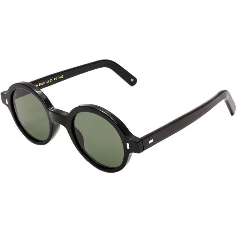 Reunion Bold, Black/Green Glass Lenses