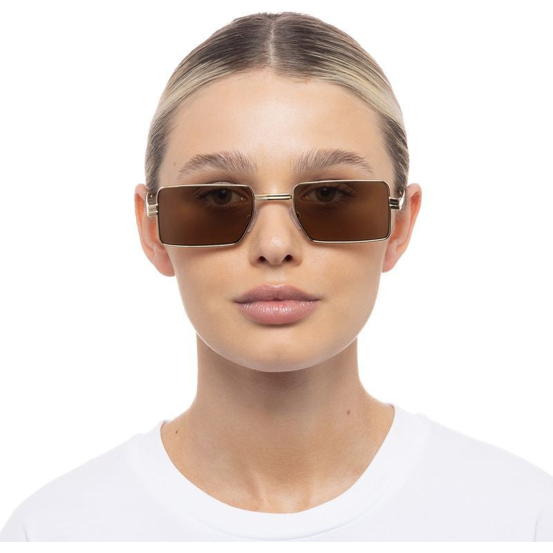 Fold 02, Bright Gold/Teak Lenses