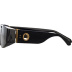 Alexis, Black and Yellow Gold/Grey Lenses