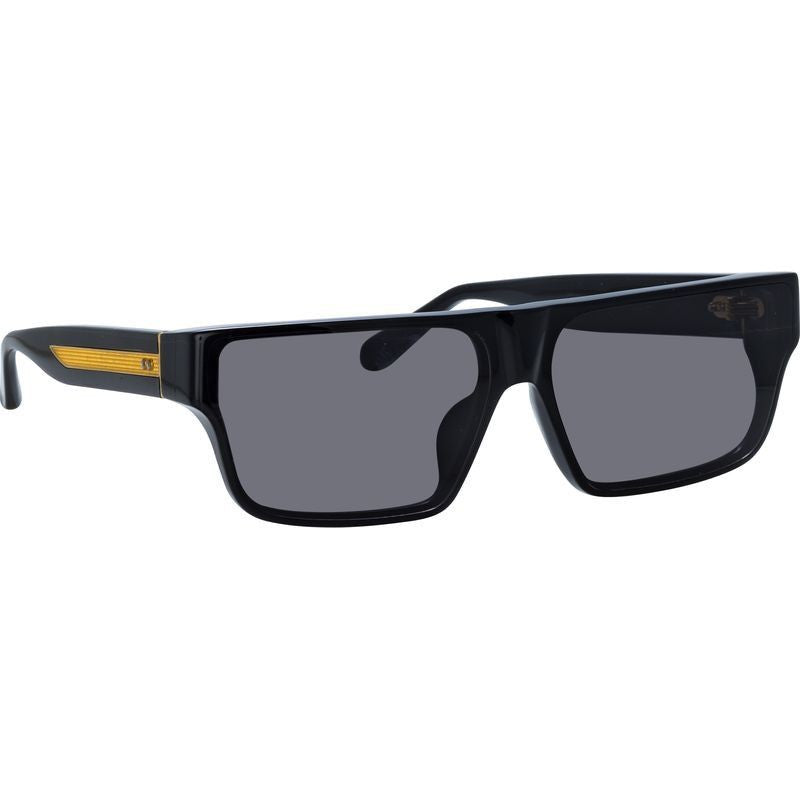 Brady, Black and Yellow Gold/Grey Lenses