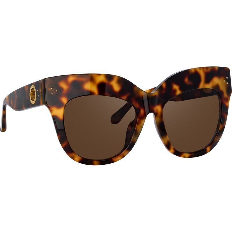 Dunaway, Tortoiseshell and Yellow Gold/Brown Lenses