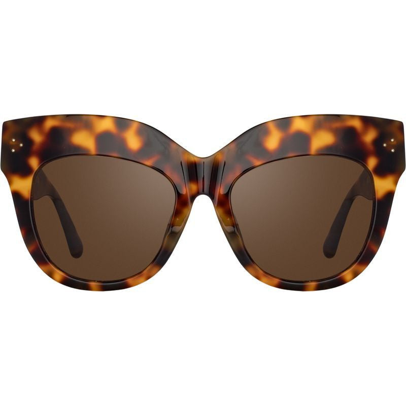 Dunaway, Tortoiseshell and Yellow Gold/Brown Lenses