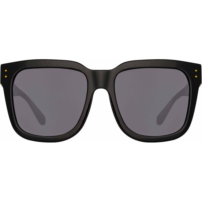 Freya, Black and Yellow Gold/Solid Grey Lenses