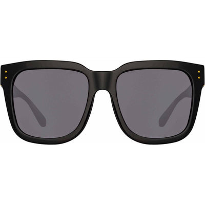 Freya, Black and Yellow Gold/Solid Grey Lenses