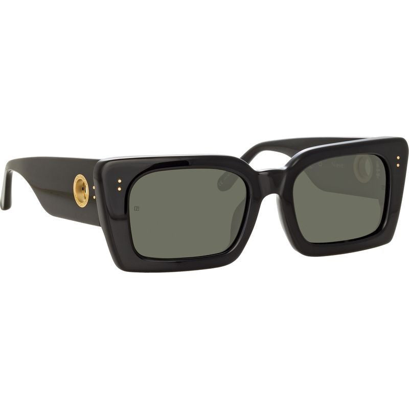 Nieve, Black and Yellow Gold/Grey Lenses