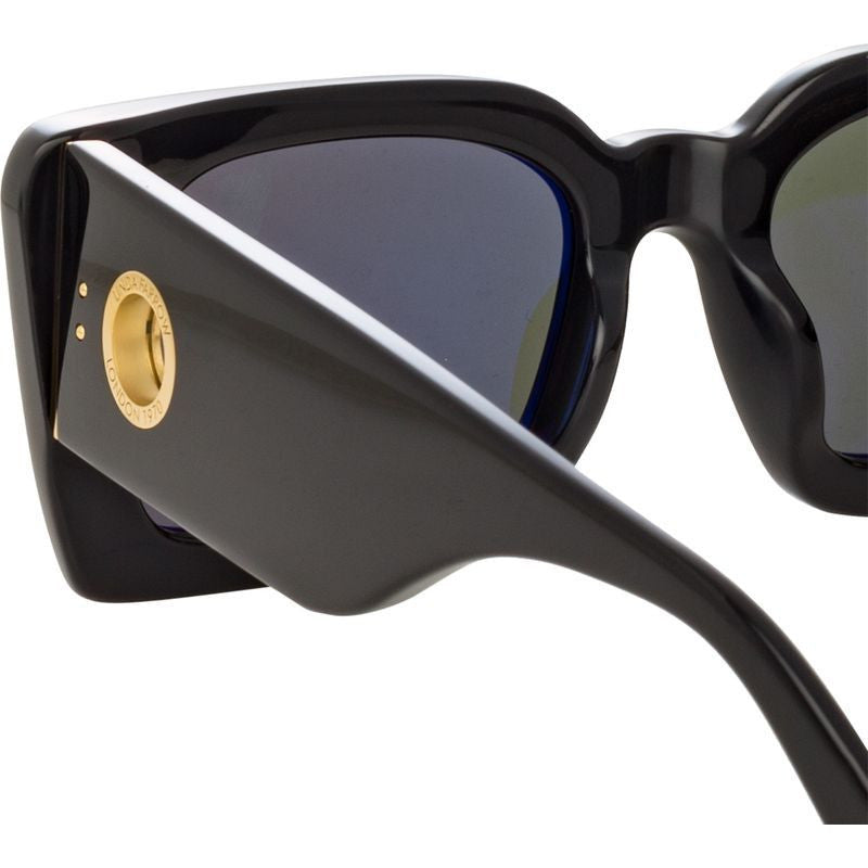 Nieve, Black and Yellow Gold/Grey Lenses