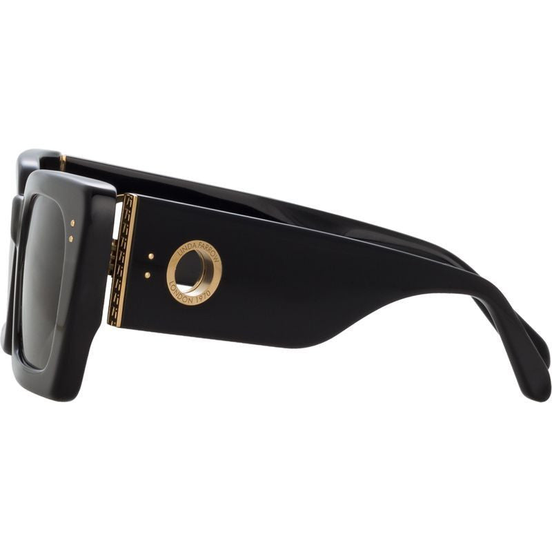 Nieve, Black and Yellow Gold/Grey Lenses