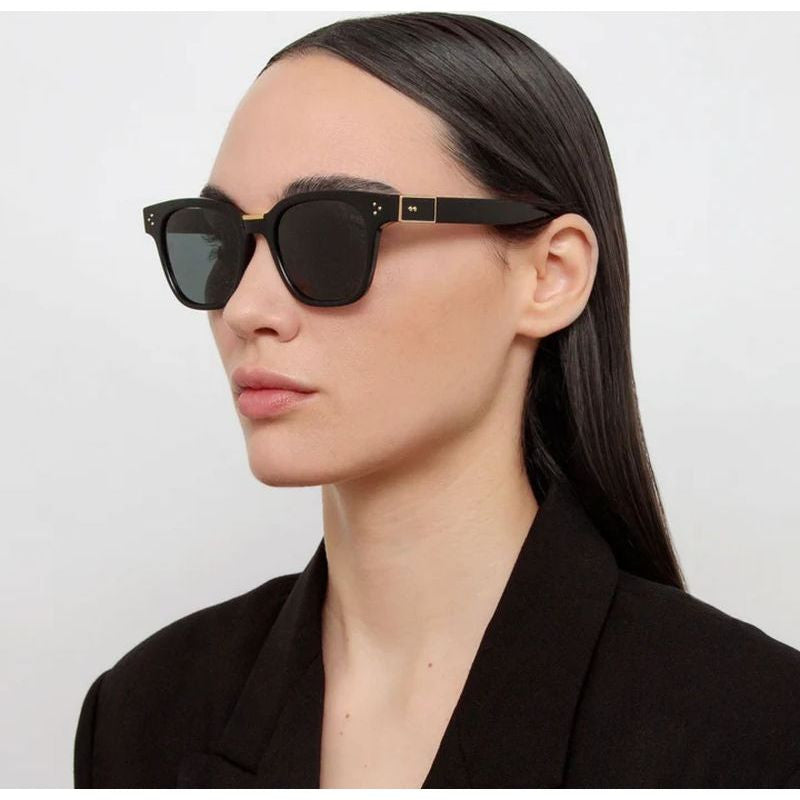 Sanchez, Black and Yellow Gold/Grey Lenses