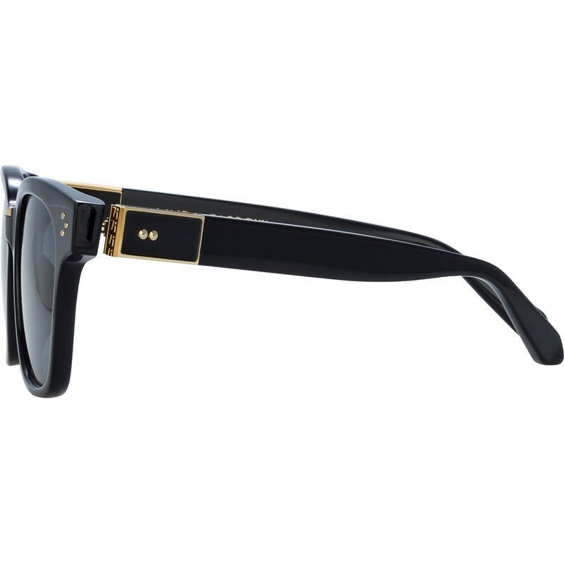Sanchez, Black and Yellow Gold/Grey Lenses