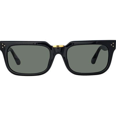 Yoan, Black and Yellow Gold/Grey Lenses