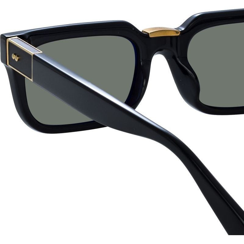 Yoan, Black and Yellow Gold/Grey Lenses