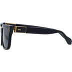 Yoan, Black and Yellow Gold/Grey Lenses