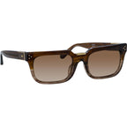Yoan, Caramel Horn and Light Gold/Brown Gradient Lenses