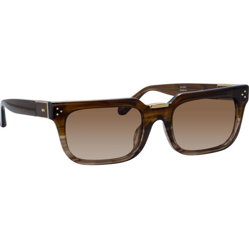 Yoan, Caramel Horn and Light Gold/Brown Gradient Lenses