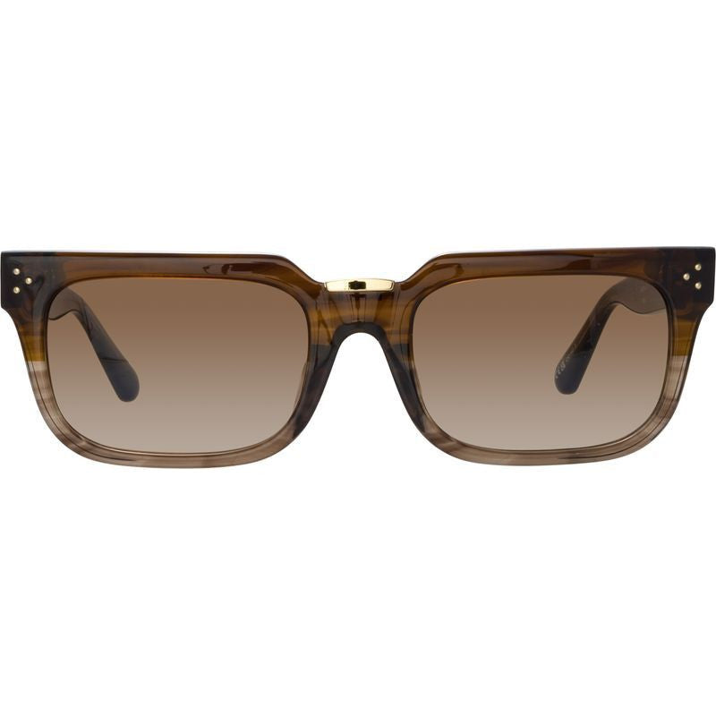 Yoan, Caramel Horn and Light Gold/Brown Gradient Lenses