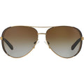 Chelsea MK5004, Gold and Chocolate/Brown Gradient Polarised Lenses