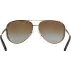 Chelsea MK5004, Gold and Chocolate/Brown Gradient Polarised Lenses