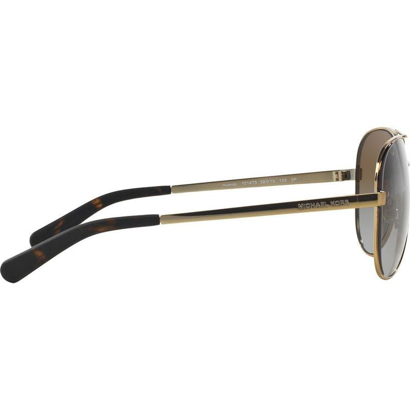 Chelsea MK5004, Gold and Chocolate/Brown Gradient Polarised Lenses