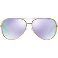 Chelsea MK5004, Rose Gold Tone/Purple Mirror Lenses