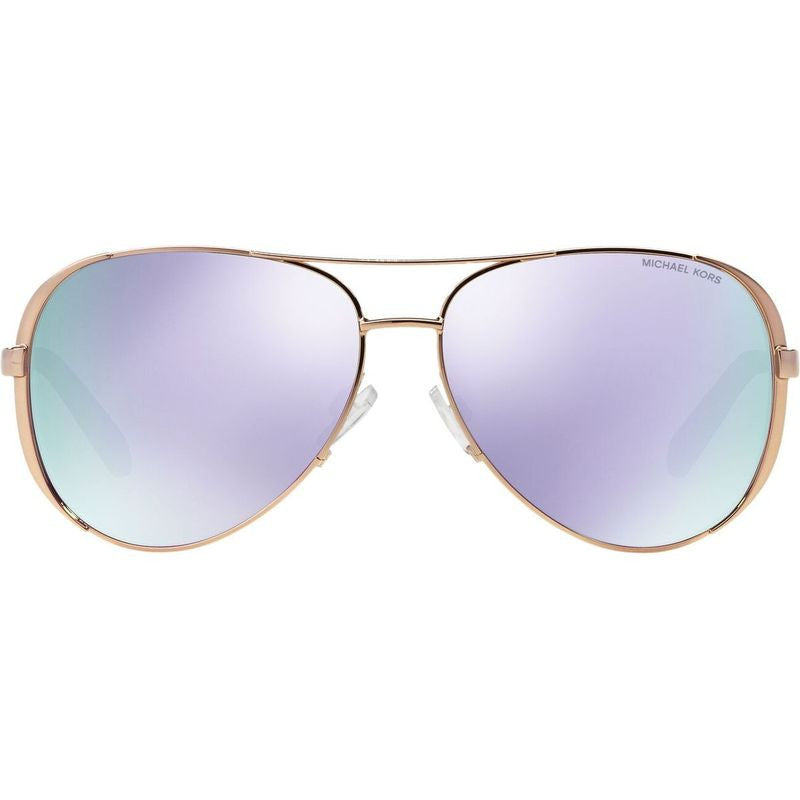 Chelsea MK5004, Rose Gold Tone/Purple Mirror Lenses
