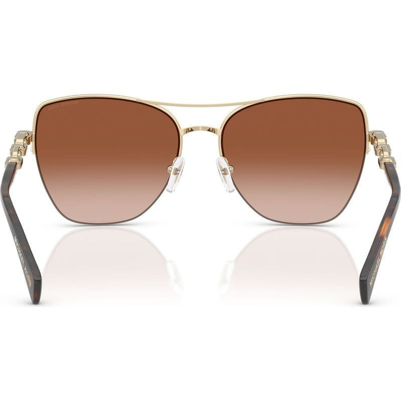 Dorado Beach MK1163, Shiny Light Gold/Dark Brown Gradient Lenses