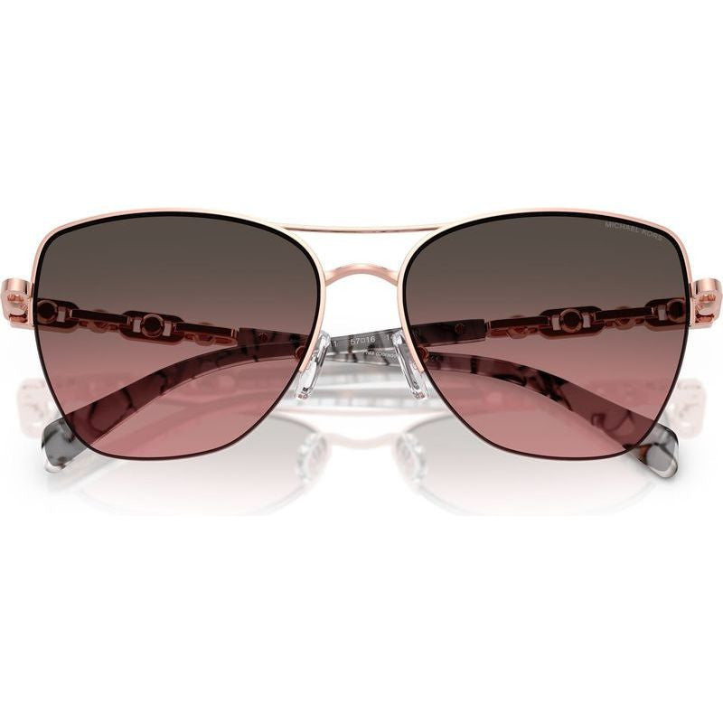 Dorado Beach MK1163, Shiny Rose Gold/Brown Rose Gradient Lenses