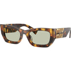 09WS, Honey Havana/Green Lenses