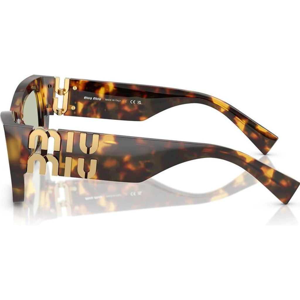 09WS, Honey Havana/Green Lenses