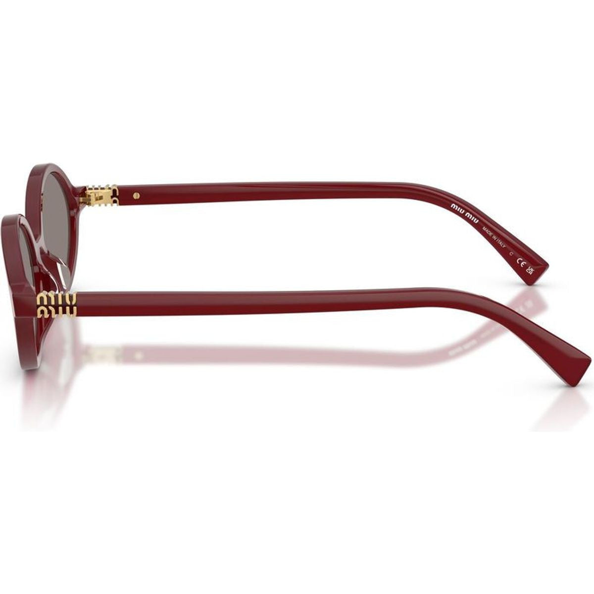 MU04ZS, Opaline Bordeaux/Dark Grey Lenses