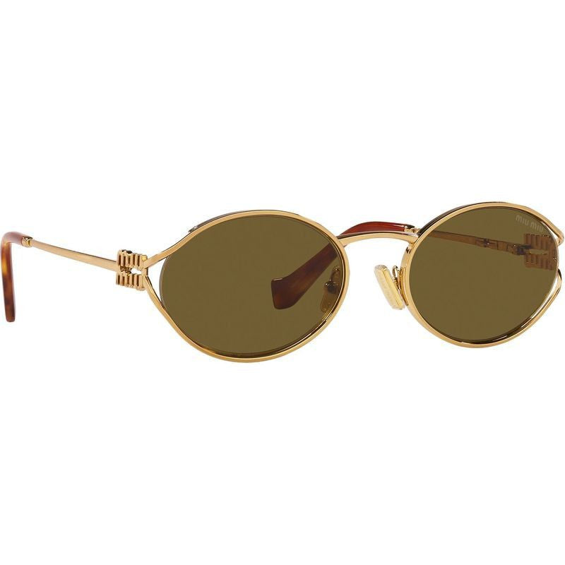 MU52YS, Brass Gold/Dark Brown Lenses