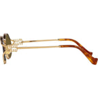 MU52YS, Brass Gold/Dark Brown Lenses