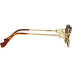 MU52YS, Brass Gold/Dark Brown Lenses