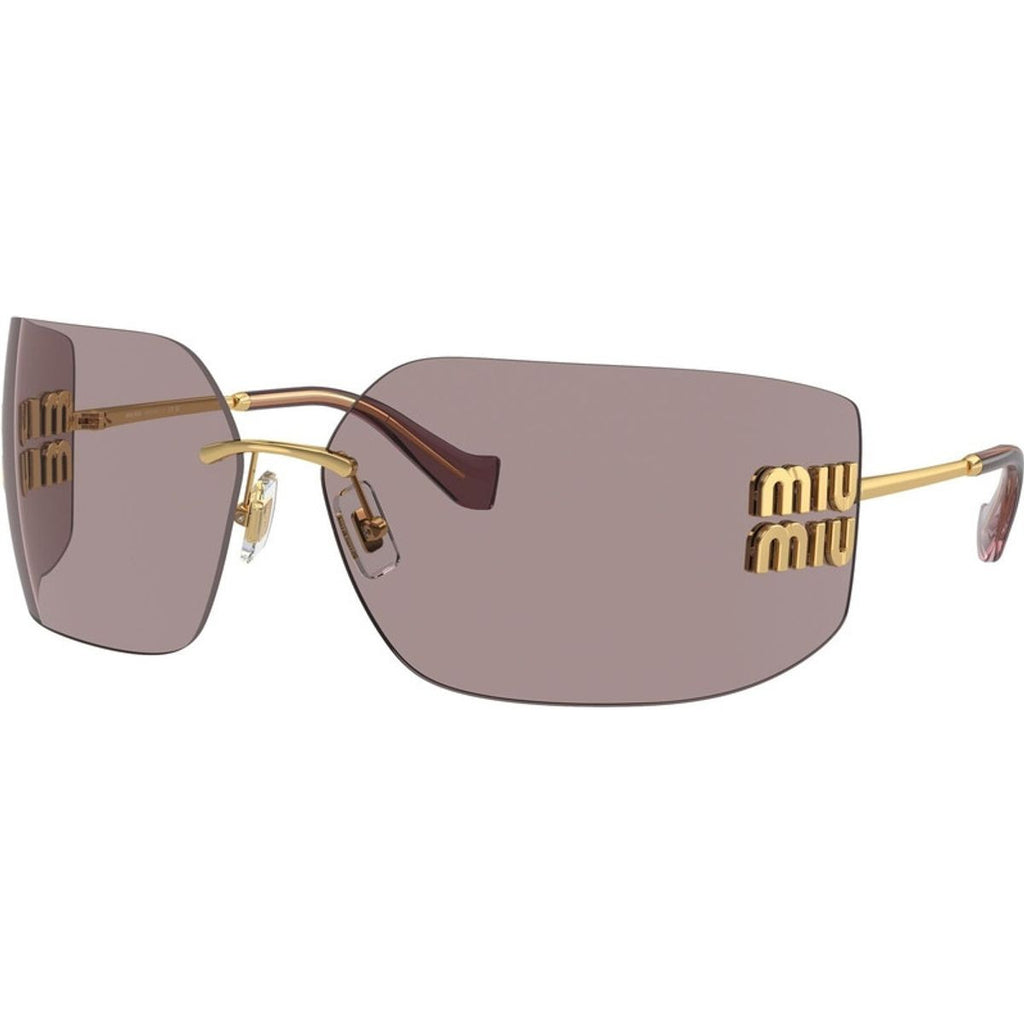 MU54YS, Gold/Light Purple Brown Lenses