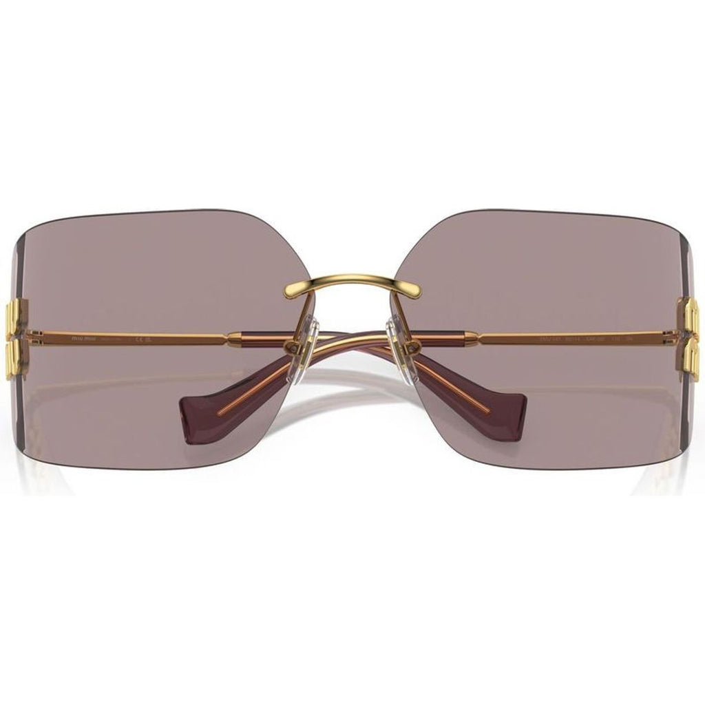 MU54YS, Gold/Light Purple Brown Lenses