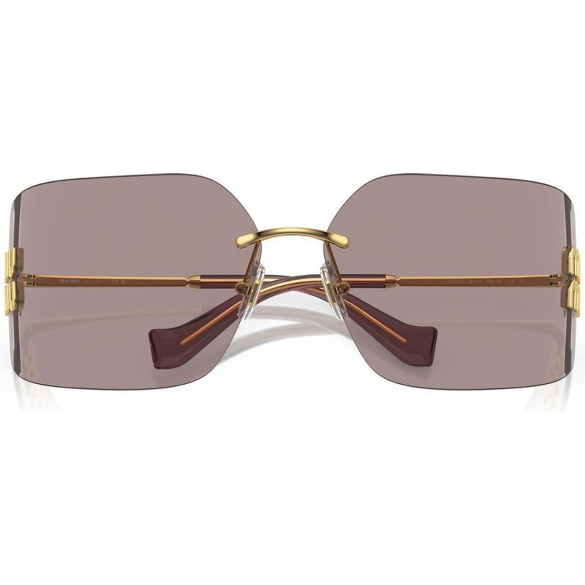 MU54YS, Gold/Light Purple Brown Lenses