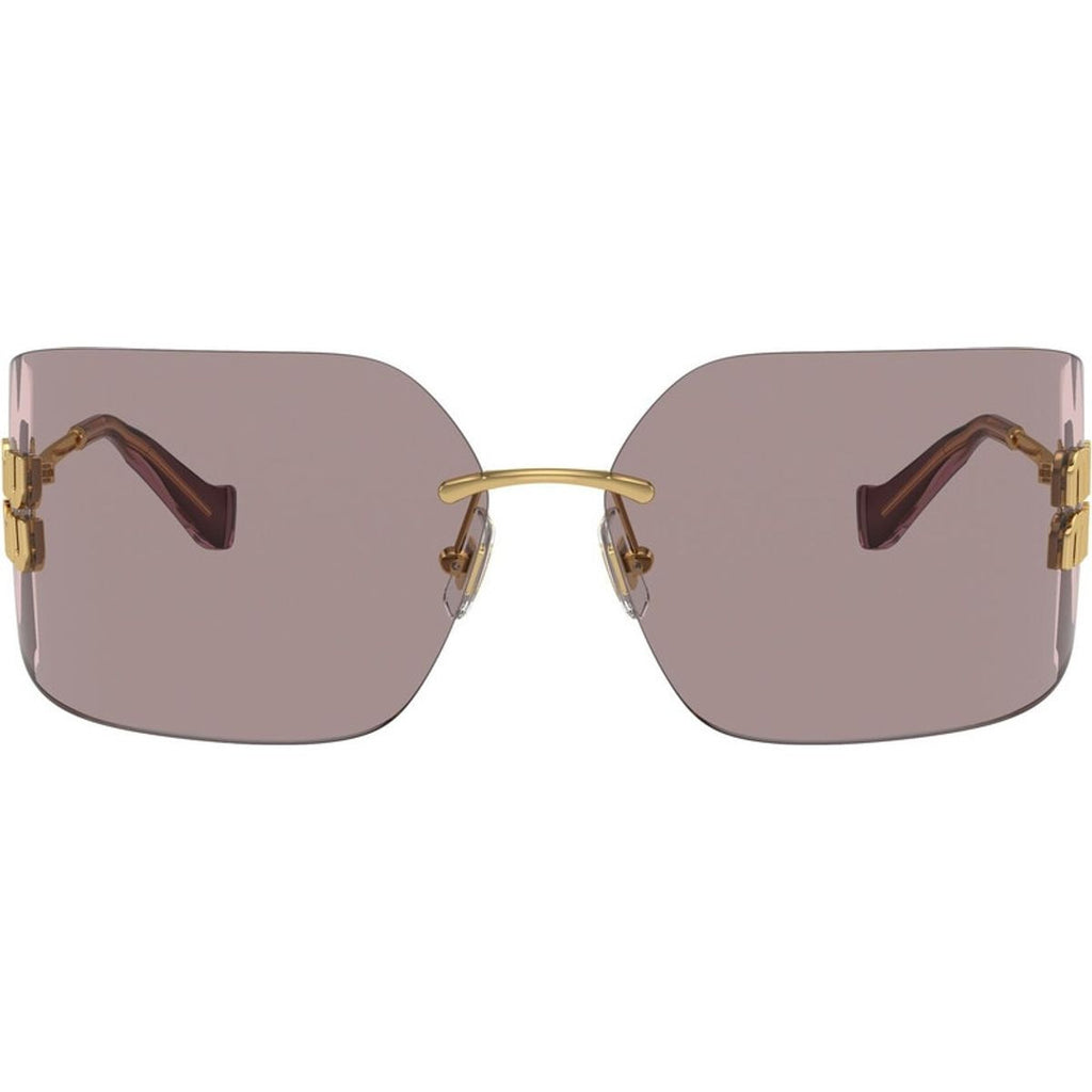 MU54YS, Gold/Light Purple Brown Lenses